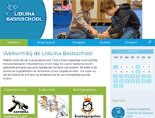 Tablet Screenshot of liduinabasisschool.nl
